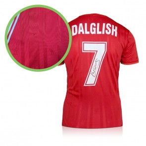 Kenny Dalglish Back Signed Liverpool 1985-86 Football Shirt. Damaged C