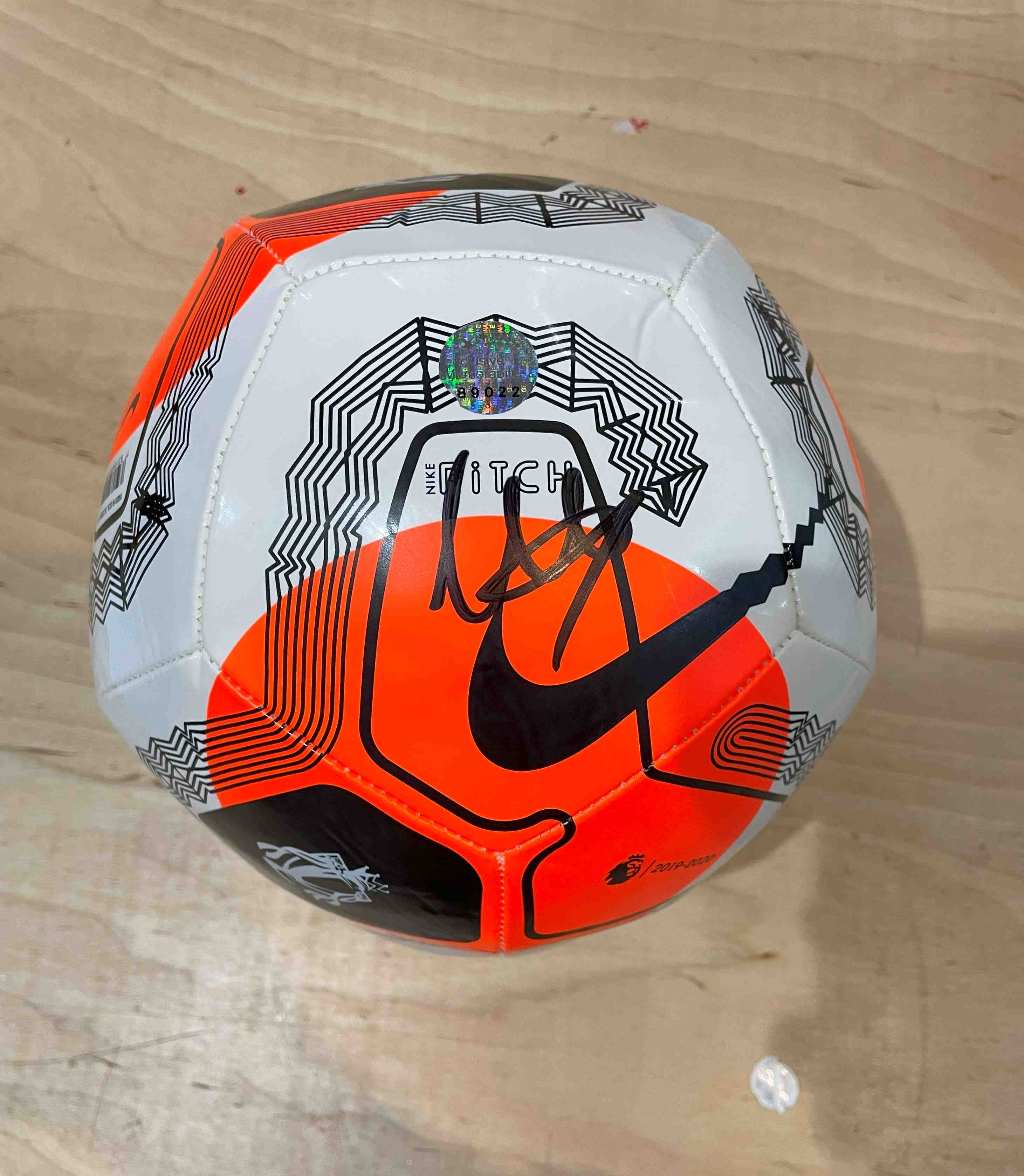 Trent Alexander-Arnold Signed 2019-20 Premier League Football. Damaged B