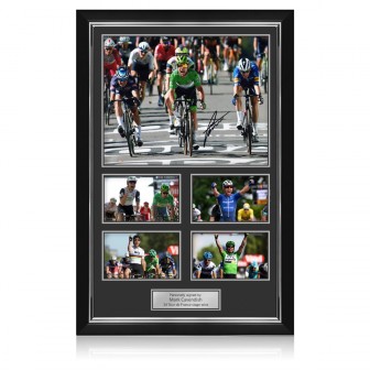 Mark Cavendish Signed Cycling Photo: 34th Stage Victory Finish Line: Photo Presentation