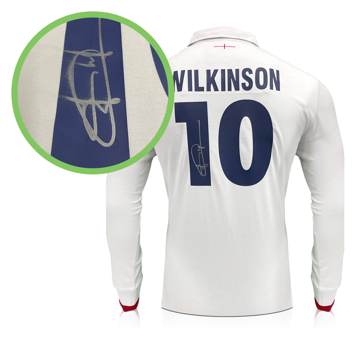 Jonny Wilkinson Signed England Rugby Shirt: Wilkinson 10. Damaged A