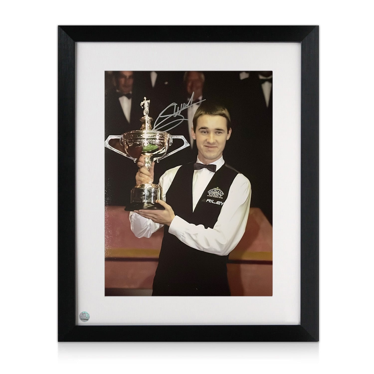 Stephen Hendry Signed Photo: World Champion. Framed