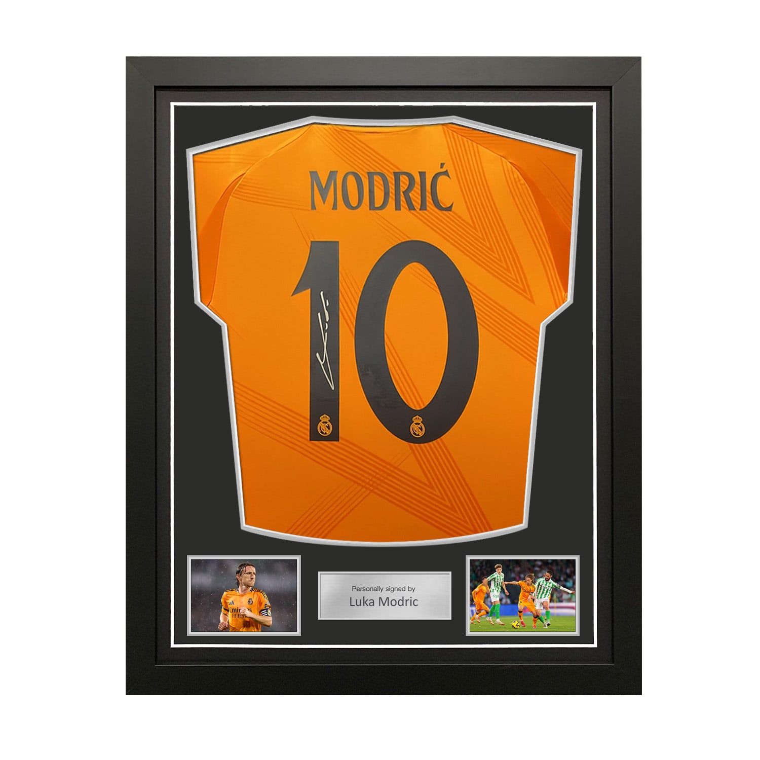 Luka Modric Signed Real Madrid 24-25 Away Football Shirt. Standard Frame