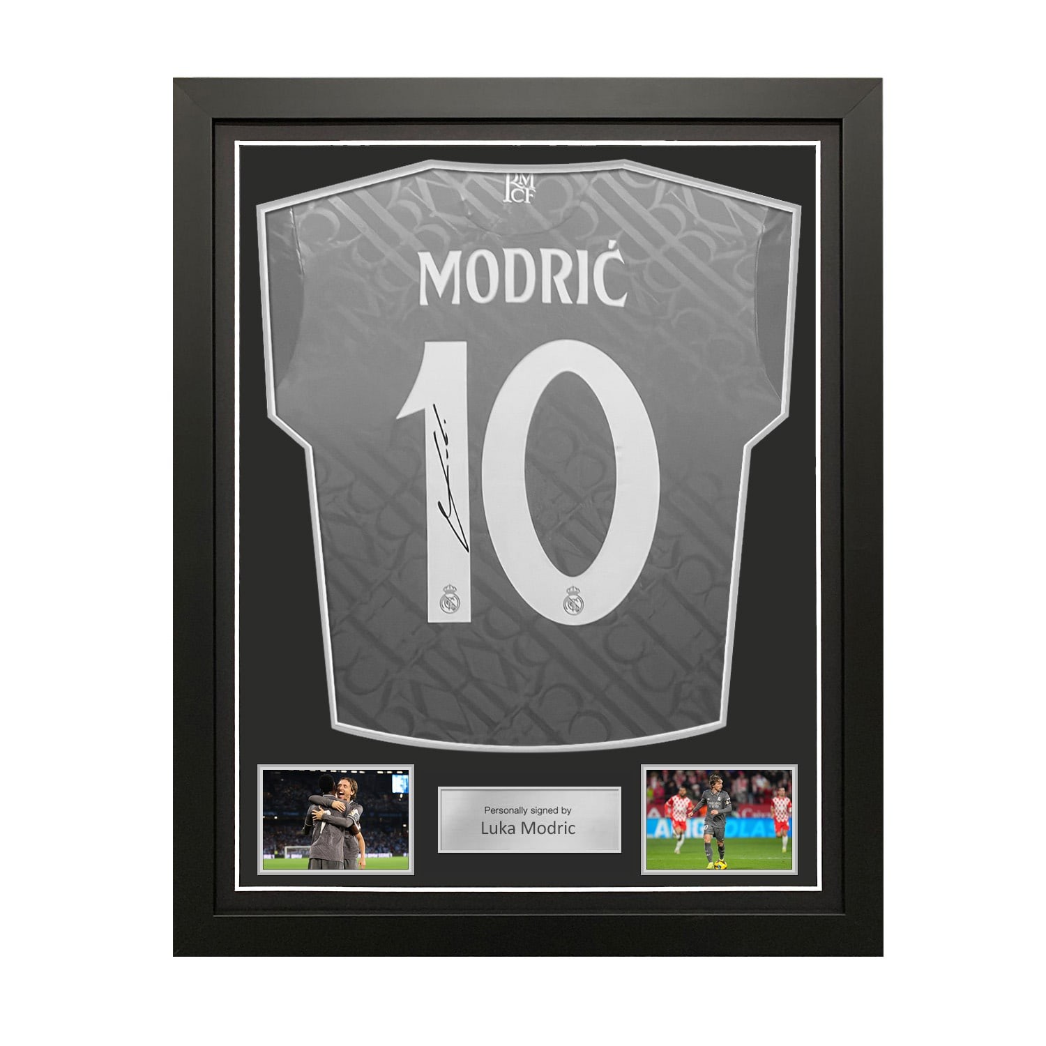 Luka Modric Signed Real Madrid 24-25 Third Football Shirt. Standard Frame