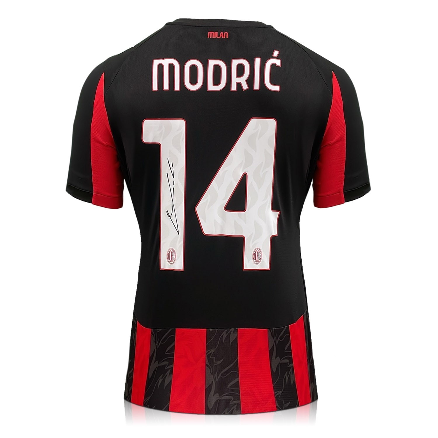 Luka Modric Signed AC Milan 2025-26 Home Football Shirt