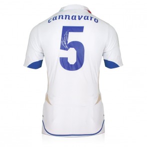 Fabio Cannavaro Signed Italy 2010-11 Away Football Shirt