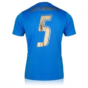 Fabio Cannavaro Signed Italy 2022 Football Shirt