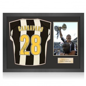 Fabio Cannavaro Signed 2004-05 Juventus Football Shirt. Icon Frame