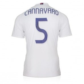 Fabio Cannavaro Signed 2020-21 Real Madrid Football Shirt