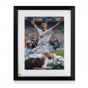 Fabio Cannavaro Signed Real Madrid Football Photo. Framed
