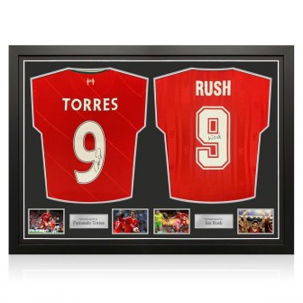 Fernando Torres & Ian Rush Signed Liverpool Football Shirts: 9. Dual Frame