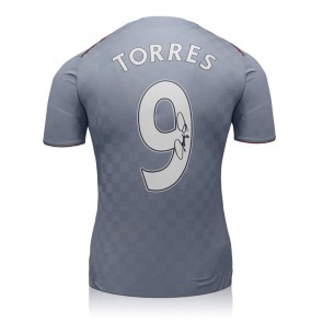 Fernando Torres Signed Liverpool 2008-09 Away Football Shirt