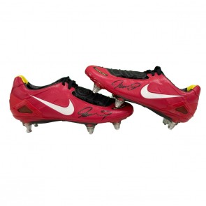 Fernando Torres Signed 2008 Total 90 Laser Football Boots: Red/Black 