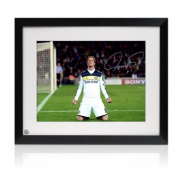 Fernando Torres Signed Chelsea Football Photo: Semi-Final Goal. Framed