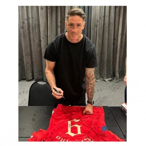 Fernando Torres Signed Liverpool 2021-22 Football Shirt: El Nino. Superior Frame