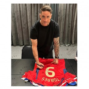 Fernando Torres Signed Spain 2022-23 Football Shirt. Superior Frame