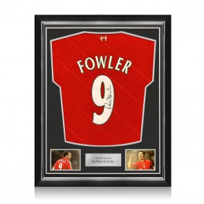 Robbie Fowler Signed Liverpool 2021-22 Football Shirt. Superior Frame