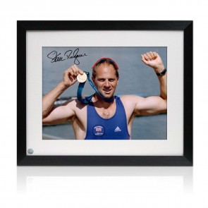 Sir Steve Redgrave Signed And Framed Photo: Sydney Gold Medal