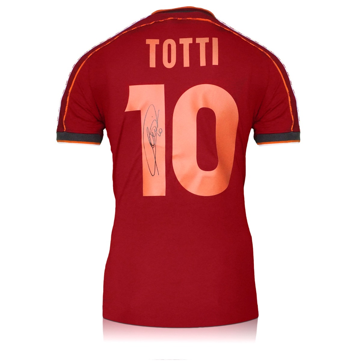 Francesco Totti Signed AS Roma 1998-99 Football Shirt. Framed