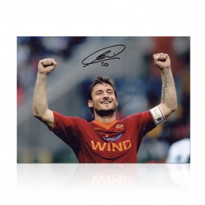 Francesco Totti Signed AS Roma Football Photo: The Roman Emperor