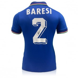 Franco Baresi Signed Italy 1990 Football Shirt