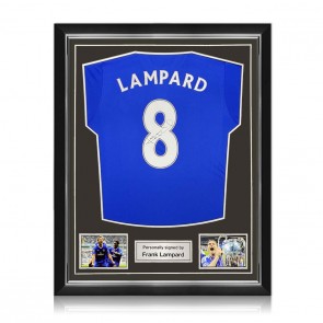 Frank Lampard Signed Chelsea 2016-17 Football Shirt. Superior Frame