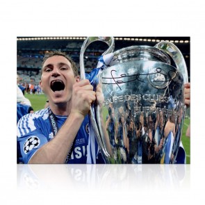 Frank Lampard Signed Chelsea Football Photo: 2012 Champions