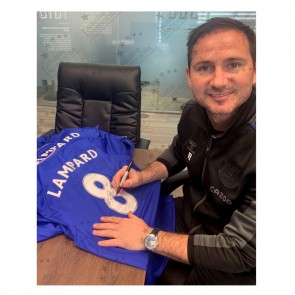 Frank Lampard Signed Chelsea 2015-16 Football Shirt. Superior Frame
