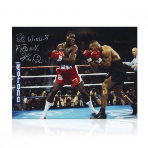 Frank Bruno Signed Boxing Photo: Fighting Iron Mike Tyson