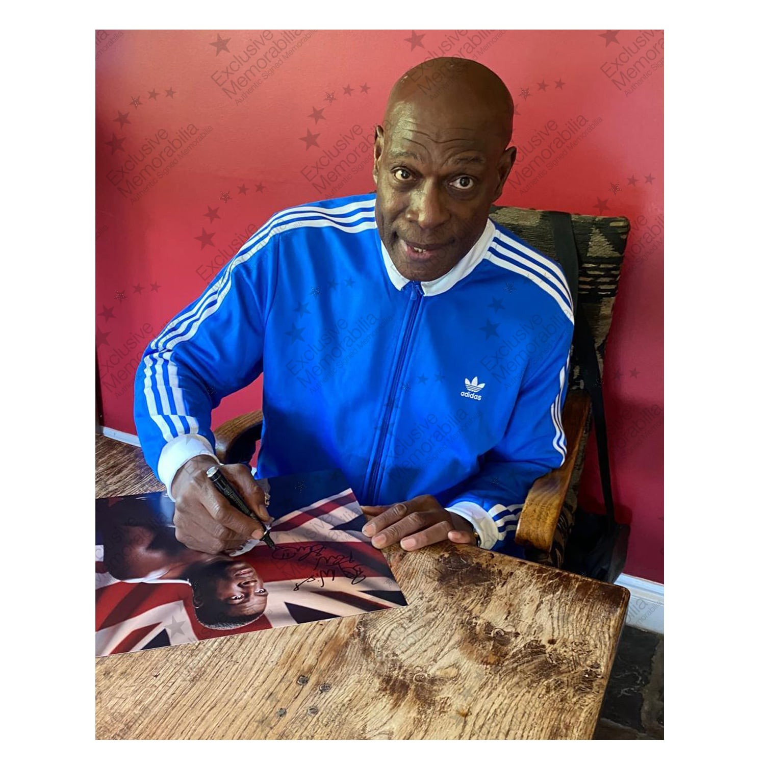 Frank Bruno Signed Boxing Photo: WBC Champion