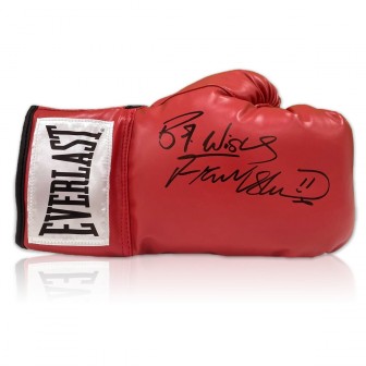 Frank Bruno Signed Red Boxing Glove