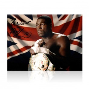 Frank Bruno Signed Boxing Photo: The WBC World Heavyweight Champion