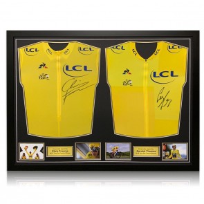 Chris Froome And Geraint Thomas Signed Tour De France Jerseys. Dual Framed
