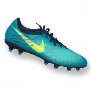 Gary Cahill Signed Football Boot: Turquoise