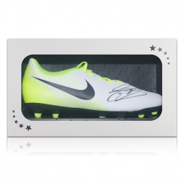 Gary Cahill Signed Football Boot: White. Gift Box
