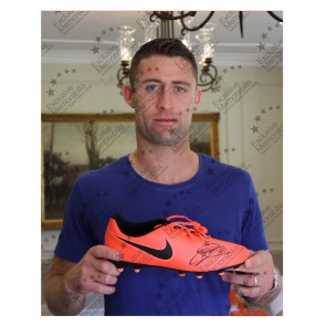 Gary Cahill Signed Football Boot: Red