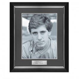 Gary Chivers Signed Chelsea Photo. Deluxe Frame