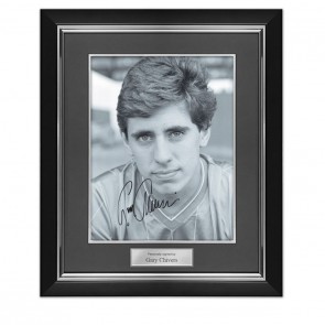 Gary Chivers Signed Chelsea Photo. Deluxe Frame