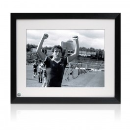 Gary Chivers Signed Chelsea Photo: Celebration. Framed