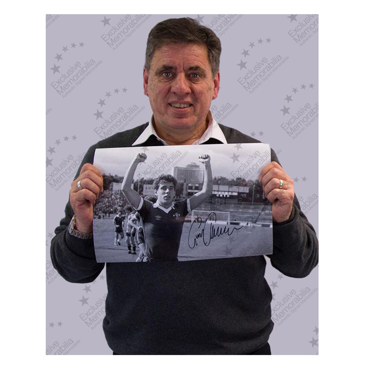 Gary Chivers Signed Chelsea Photo: Celebration 