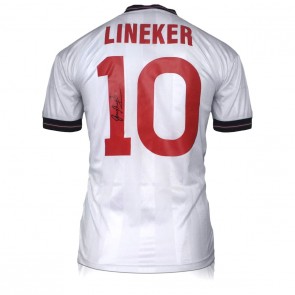 Gary Lineker Signed England 1986 Football Shirt