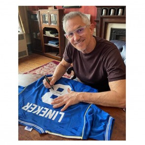 Gary Lineker Signed Everton 1985-86 Football Shirt. Standard Frame