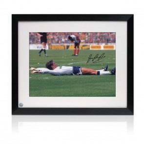Gary Lineker Signed Tottenham Hotspur Photo: FA Cup Semi-Final Goal. Framed
