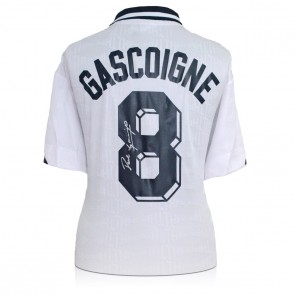  Paul Gascoigne Signed Spurs 1991 FA Cup Final Football Shirt