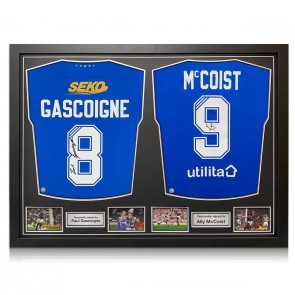 Paul Gascoigne And Ally McCoist Signed Rangers Football Shirts