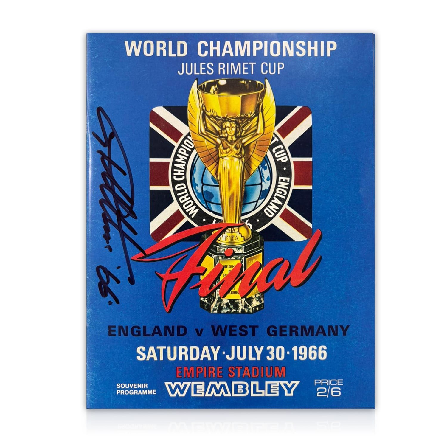 Sir Geoff Hurst Signed 1966 World Cup Programme 