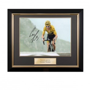 Geraint Thomas Signed Tour De France Photo: Stage 17. Deluxe Frame