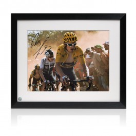 Geraint Thomas Signed Tour De France 2018 Photo: Dutch Corner Framed