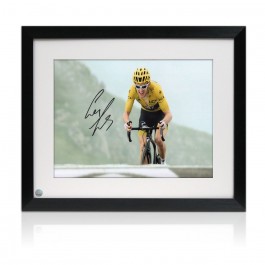 Geraint Thomas Signed Tour De France Photo: Stage 17. Framed