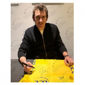 Geraint Thomas Signed Tour De France 2018 Yellow Jersey. Premium Frame
