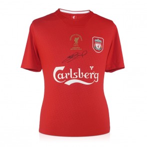 Steven Gerrard Signed Liverpool 2005 Shirt 